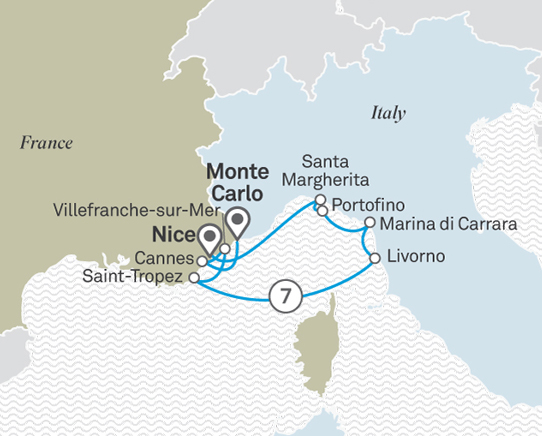 French & Italian Rivieras Plus Monaco Grand Prix Option
