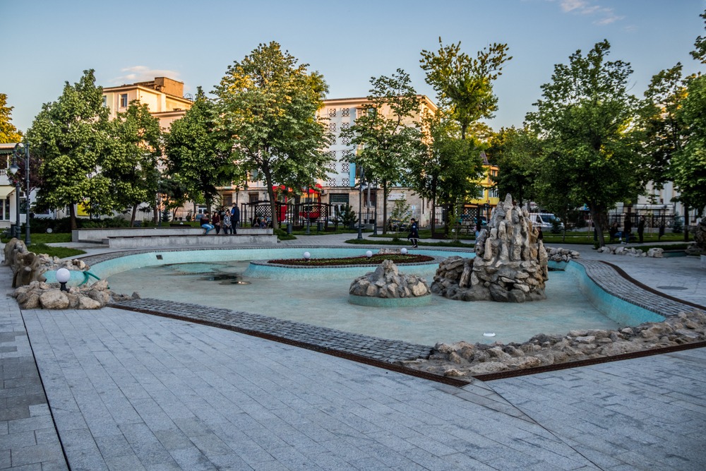 galati romania fountain