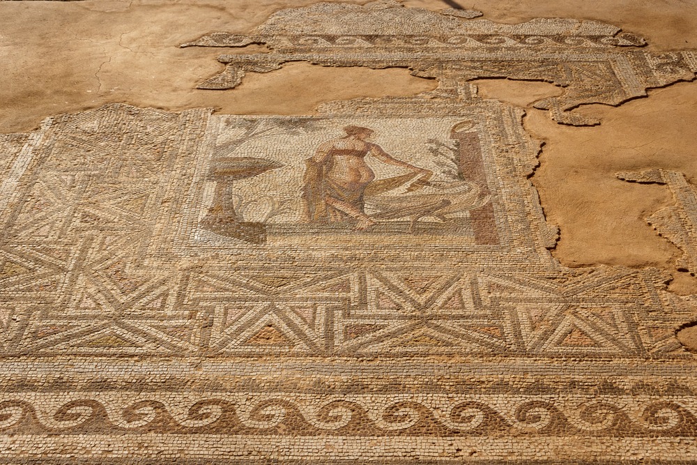 Ruins of the ancient Aphrodite sanctuary in Kouklia, near Pathos, Cyprus