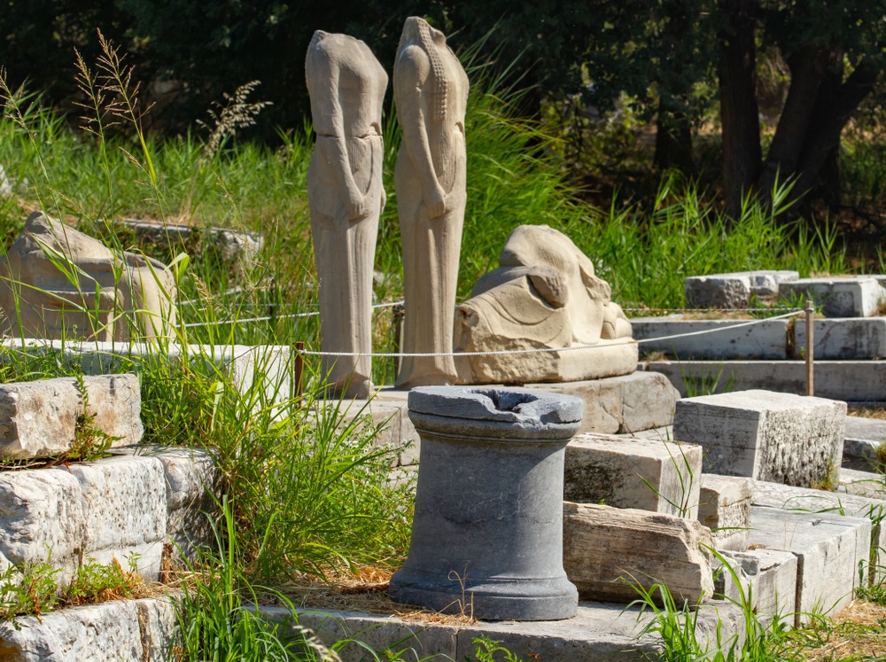 Archaeological site Heraion, home to the temple of Hera, mother of Gods